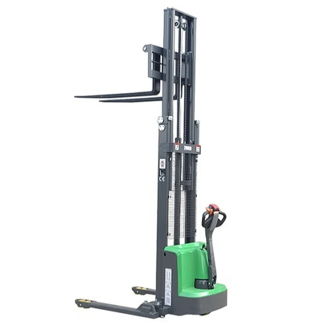 EKKO Full Lithium Powered Straddle Stacker 2800 lbs Cap, 145" Lift, EB13ES-145Li - Image 2