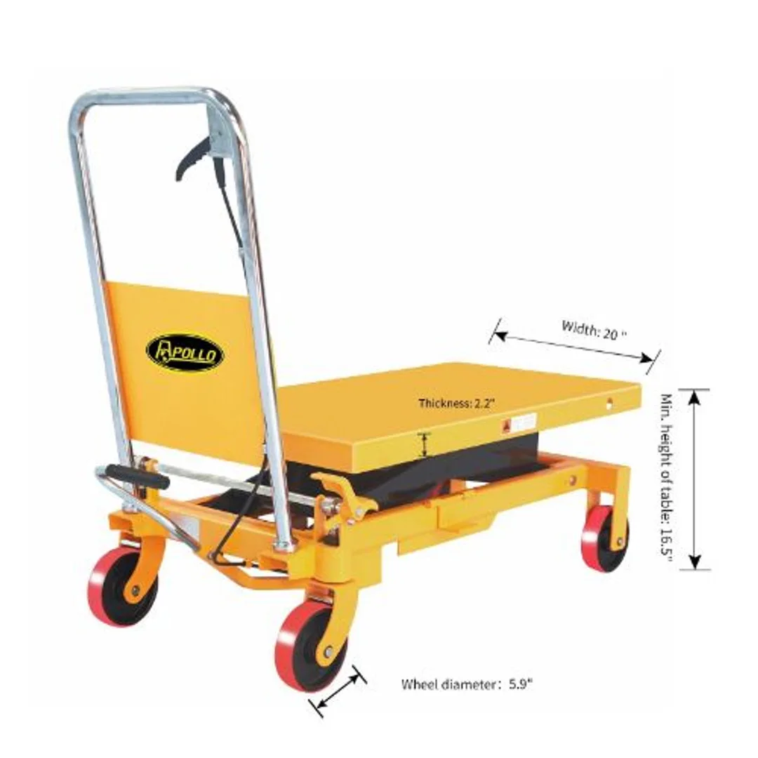 Apollolift Scissor Lift Table 1100 lbs. 35.4" lift, A2002 - Image 5
