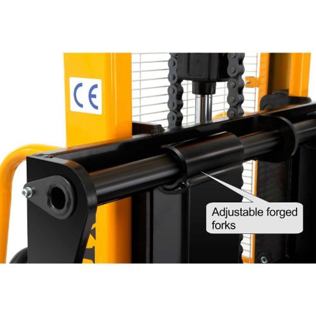 Apollolift Manual Straddle Stacker 2200lbs Cap. 63" Lift, A3003 - Image 5