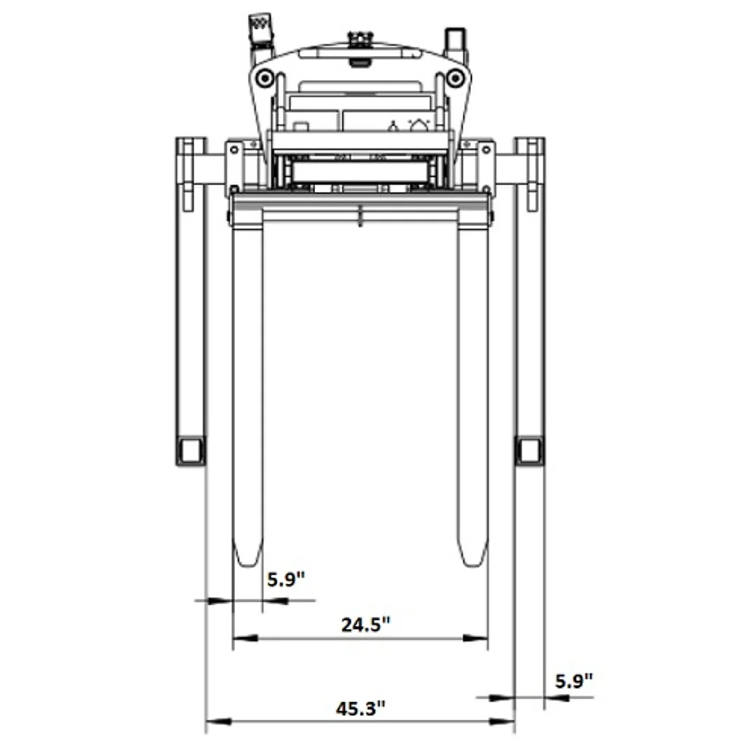 EKKO Semi-Electric Straddle Stacker 3300lbs. Cap., 138" Lift |  EA15D - Image 4