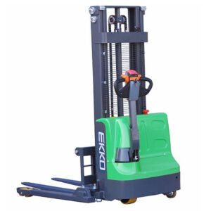 EKKO Full Lithium Powered Straddle Stacker 2640 lb Cap, EB12E-98Li
