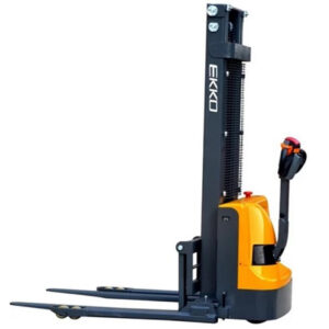 EKKO Full Powered Straddle Stacker 3000 lb Cap, 145.7" Lift, EB12EA