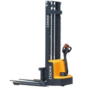 EKKO Full Powered Straddle Stacker 2800 lb Cap., 138" Lift, EB13E-138