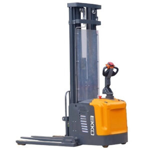 EKKO Electric Straddle Stacker 4400 lb Cap., 216" Lift, EB16EA