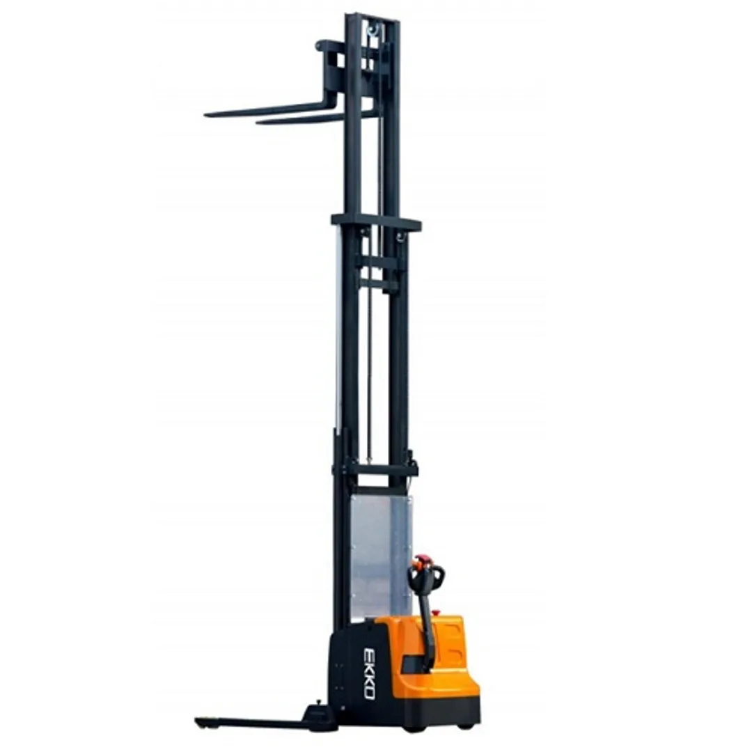 EKKO Full Powered Straddle Stacker 4400 lbs. Cap, 177" Lift, EB20E - Image 2