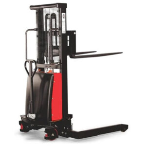 Majorlift Semi-Electric Straddle Stacker, 3,300 lbs Cap, 118” Lift, MSE33-118